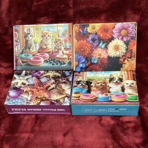 4 Packs 100 Piece Puzzles